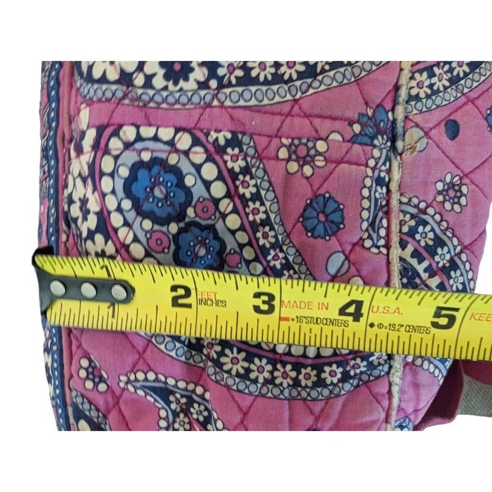 Vera Bradley Backpack Boysenberry Paisley Quilted Pink Blue - Picture 15 of 16